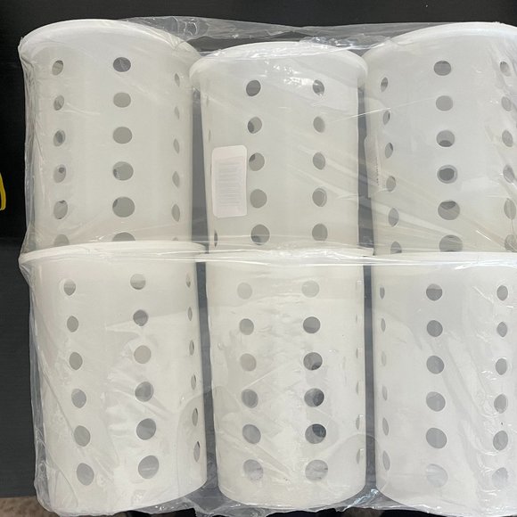 Vollrath 3-3/4" Plastic Flatware Cylinder 6 Pack - Picture 1 of 2